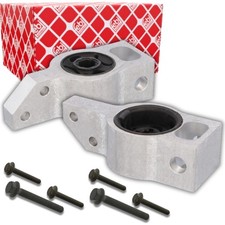 2x FEBI BILSTEIN QUERLENKERLAGER + SCHRAUBEN VORNE FÜR VW PASSAT SHARAN TIGUAN