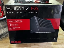 RAB SLIM17FAFC100 100 Watt 120-277V Full Cutoff DLC LED Wall Pack 400W MH Equal