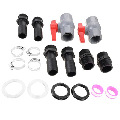 #ad Ball Valve with Hose Connector Pool Shut off Valve 1 1 4quot; PVC Water Butt Valves $34.49