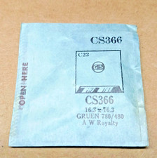 Vintage Gruen A. W. Royalty CS366 Watch Crystal - 16.3 x 16.3 - Sealed