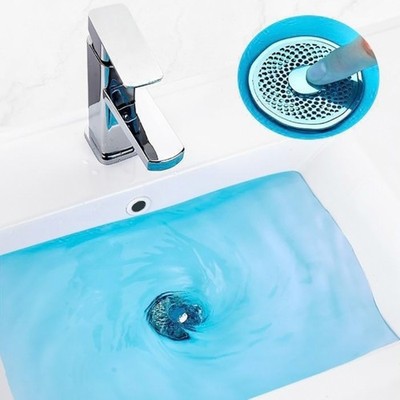 2Pcs Drain Bathtub Water Sealing Plugs Anticlogging Push-type Bounce Cores
