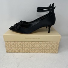 Jewel Badgley Mischka Geranium Kitten Heel Black Pump Women's Size 7