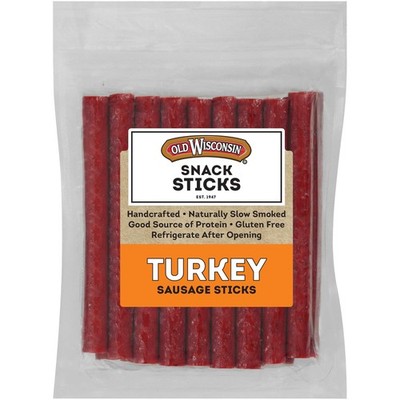 Turkey Sausage Snack Sticks, Smoked, High Protein, Low Carb, Keto, Gluten Fre...