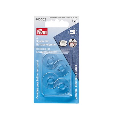 Prym Spulen für Horizontal Shuttle Kunststoff 20,5 mm - 610362