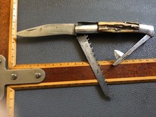 * tres rare RUMILLY 3 pieces flamme veterinaire scie ancien antique vintage