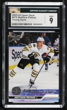 2023-24 Upper Deck Series 2 Young Guns Matthew Poitras #478 CGC 9 Mint 10ft
