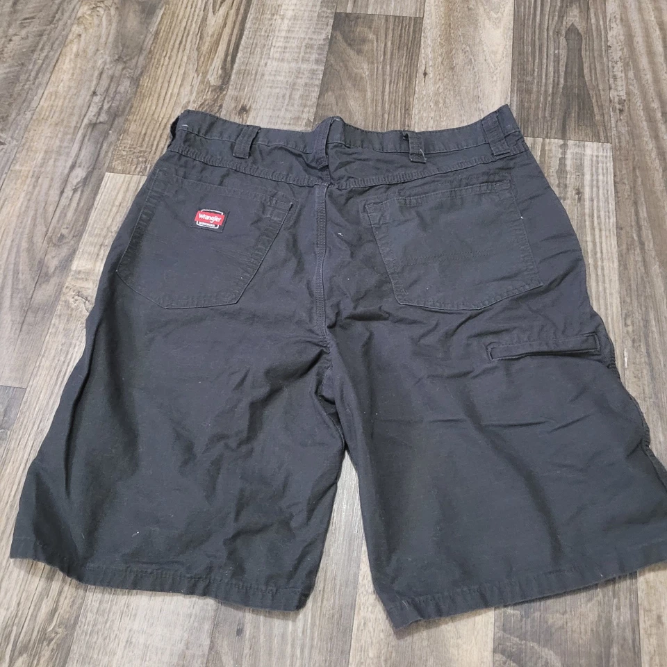 Pantalones Cortos Wrangler Workwear Para Hombre 36 Negros Ripstop Ranger Calce Relajado Ropa de Trabajo Foto 2 de 4