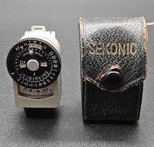 Vintage Sekonic Micro Junior L-138 Light Meter w/ Case Made In Japan