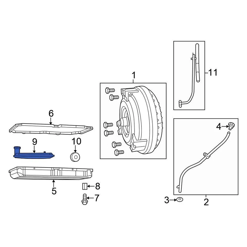 For Chrysler 300 2019-2023 Chrysler 52854834AB Transmission Oil Filter - Image 2 of 2