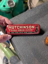 Vintage Hutchinson Cycle Repair Outfit Tyres Tin Can Petrol Oil Advertising