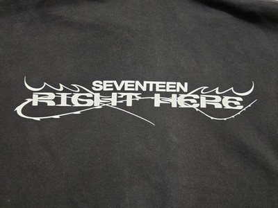 Seventeen Right Here 2024 World Tour Full Zip Jacket Hoodie Mens