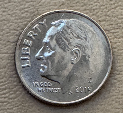 2019-P Roosevelt Dime — photo from another recent sale