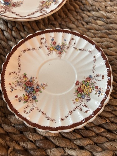 8 Piece Pl. setting “ Husk“ Copeland plate, bread plate, tea, coffee cup,desert - Picture 10 of 21