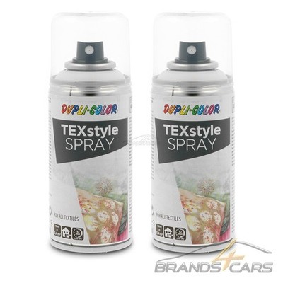 2x 150ml DUPLI COLOR TEXTILSPRAY TEXTILFARBE STOFFMALFARBE WEISS 319921