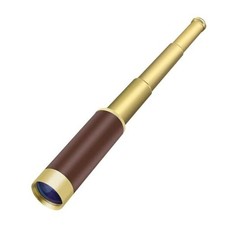 Pirate for Kids  Adults, Handheld Collapsible Brass Monocular Telescope