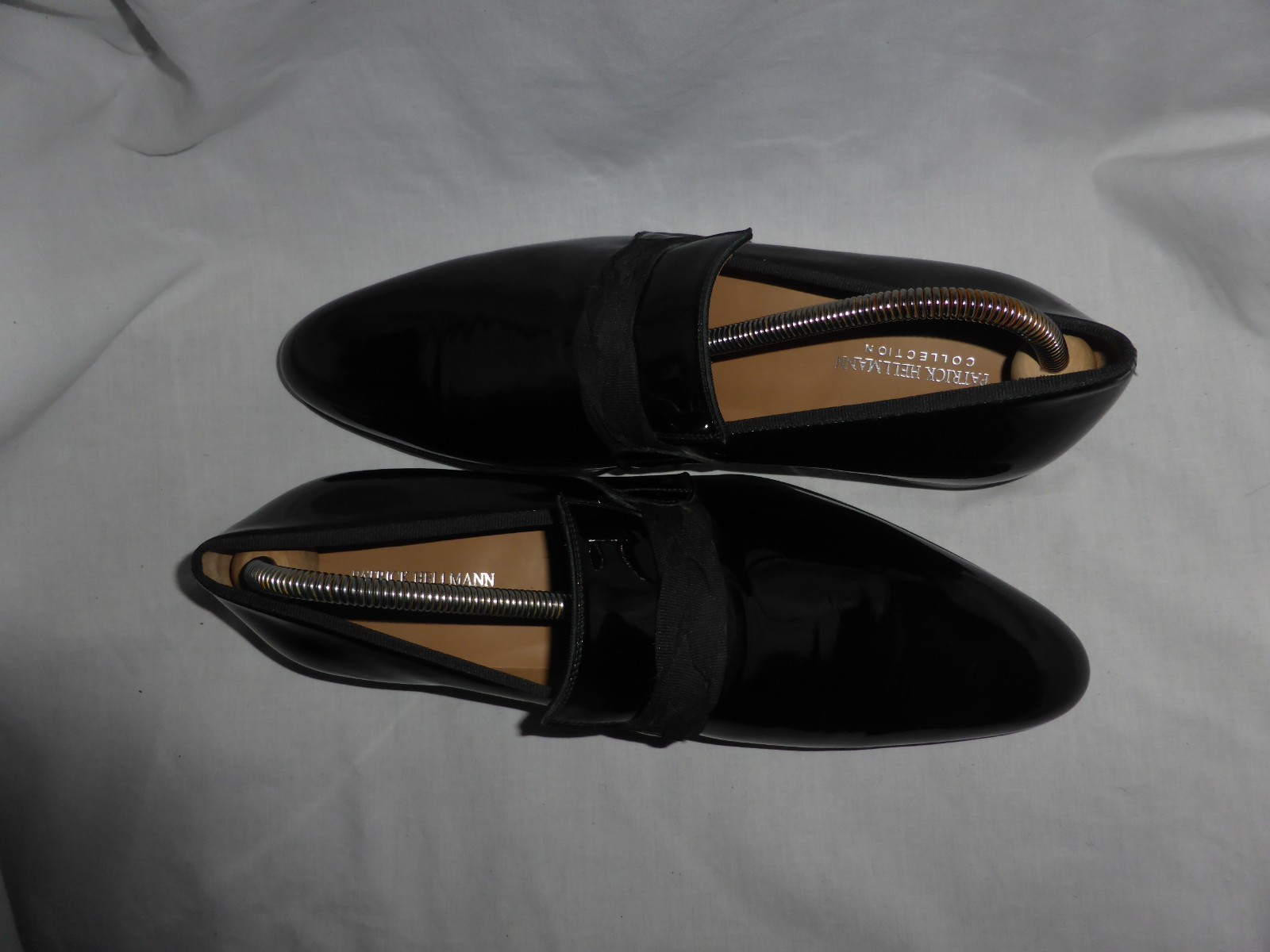 PATRICK HELLMANN MEN BLACK PPATENT LEATHER SLIP O… - image 6