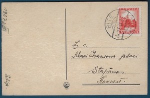LATVIA: 1937 Postcard from BITE; Small Place