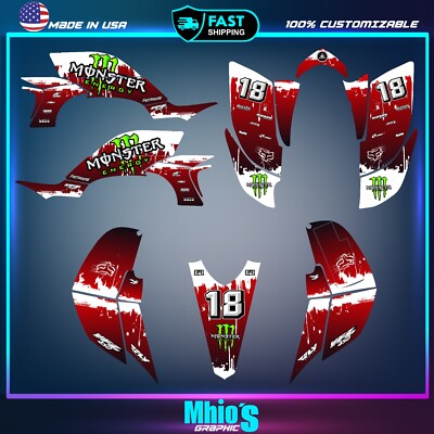 Yamaha YFZ 450 graphics kit 2003 2004 2005 2006 2007 2008 stickers decals kit