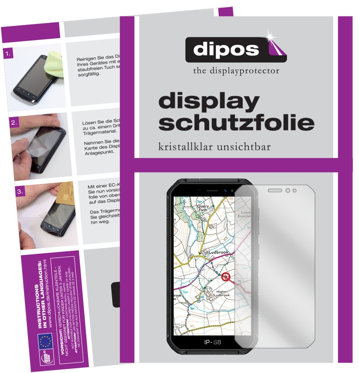 Dipos 5X Pellicola Protettiva Per Ulefone Armor X7 Pro – Cristallo Trasparente, Anti-graffio, Realizzata In Germania (confezione Multipla)