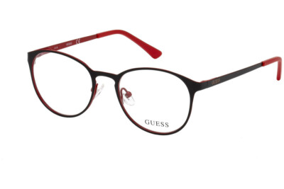 GUESS GU3011 Black 005 Metal Round Optical Eyeglasses Frame 47-17-135 #eyecandy