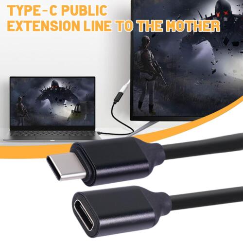 NEW Type C Male to Female PD Charging USB C Extension Sync Cable Cord US - Picture 1 of 13