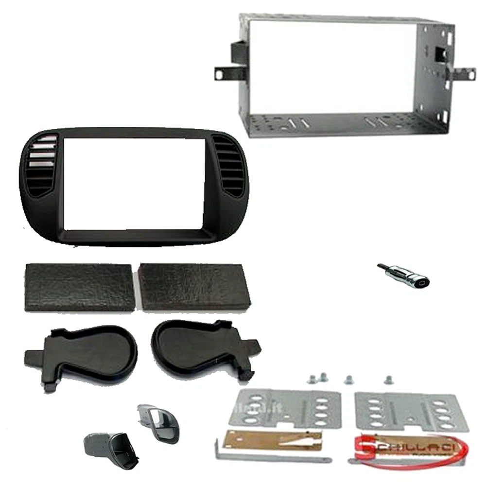 KIT TAGLIO TELAIO cruscotto stereo auto design moderno 2 din per Mazda 2Demio EUR 129,33