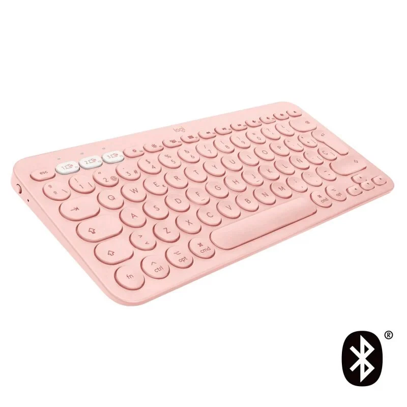 Teclado Bluetooth Logitech K380 para Mac Rosa en español (ñ) - Imagen 2 de 4