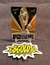 Tim Brown 2021 Panini Prestige Football Living Legends #LL-9 /75 Raiders