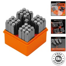 37-Piece Number and Letter Stamp Set for Metal Stamping - Personalize with Ease