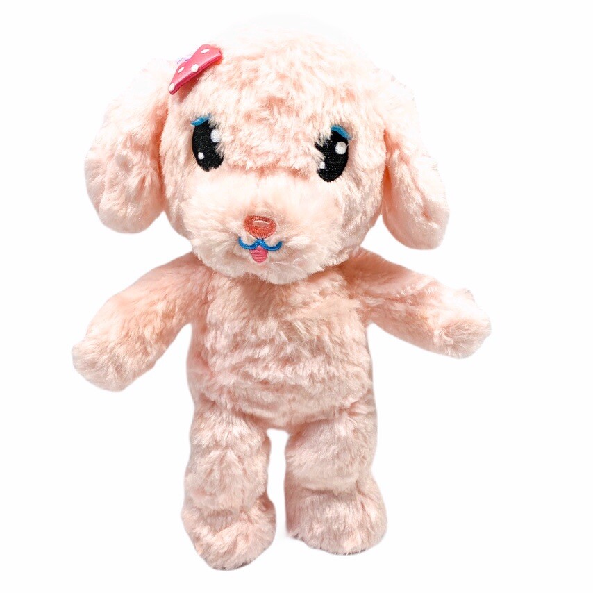pink puppy stuffed animal