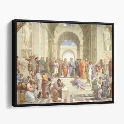 The School Of Athens - Plato and Aristotle Ancient Canvas Print Wall Art