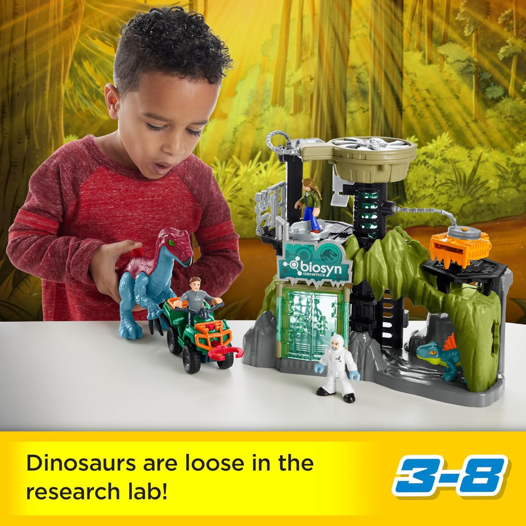 Jurassic World Dino Lab Playset & Figures Fisher-Price Imaginext