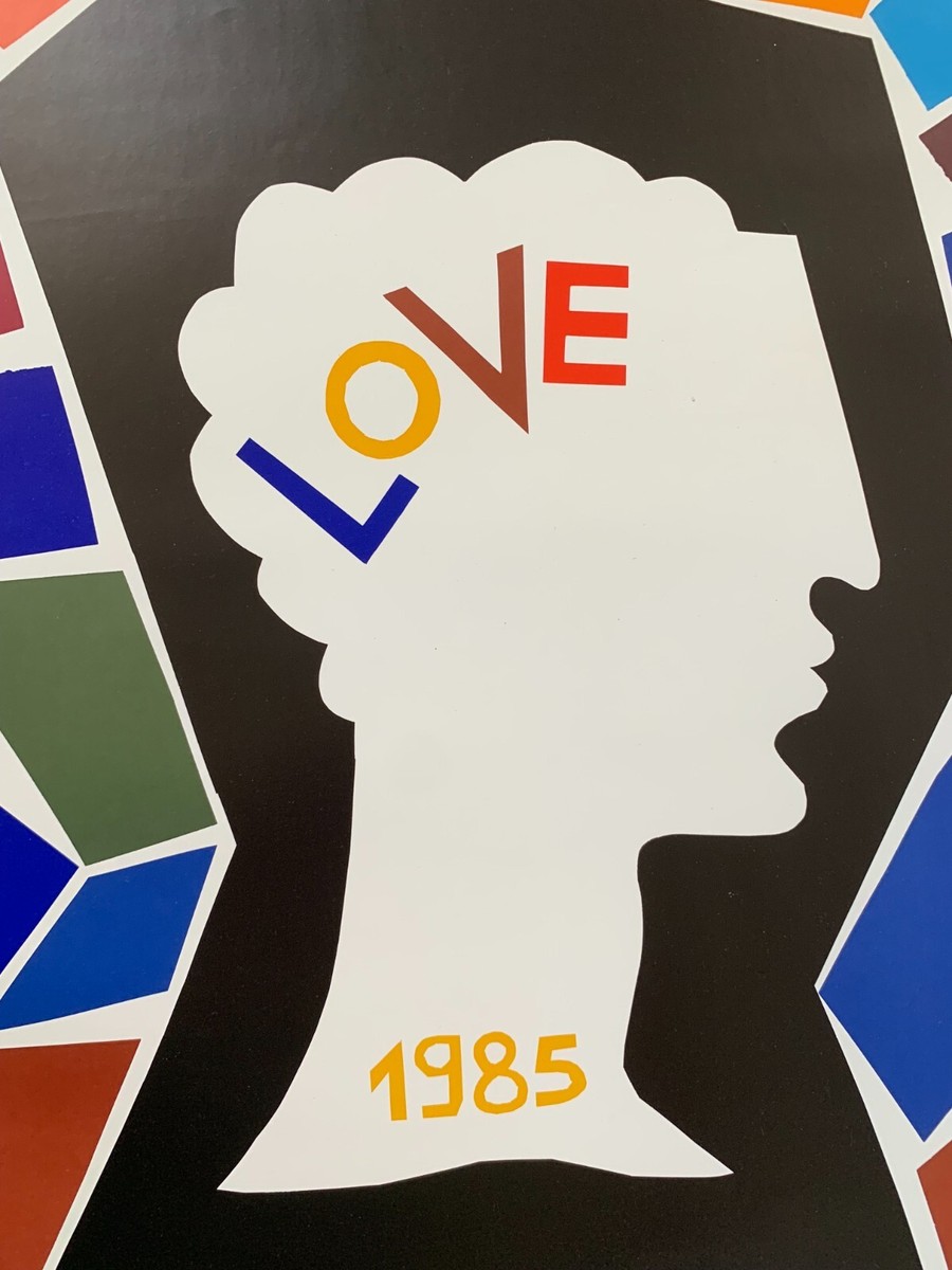 Yves Saint-Laurent - Love 1985 original poster print | eBay