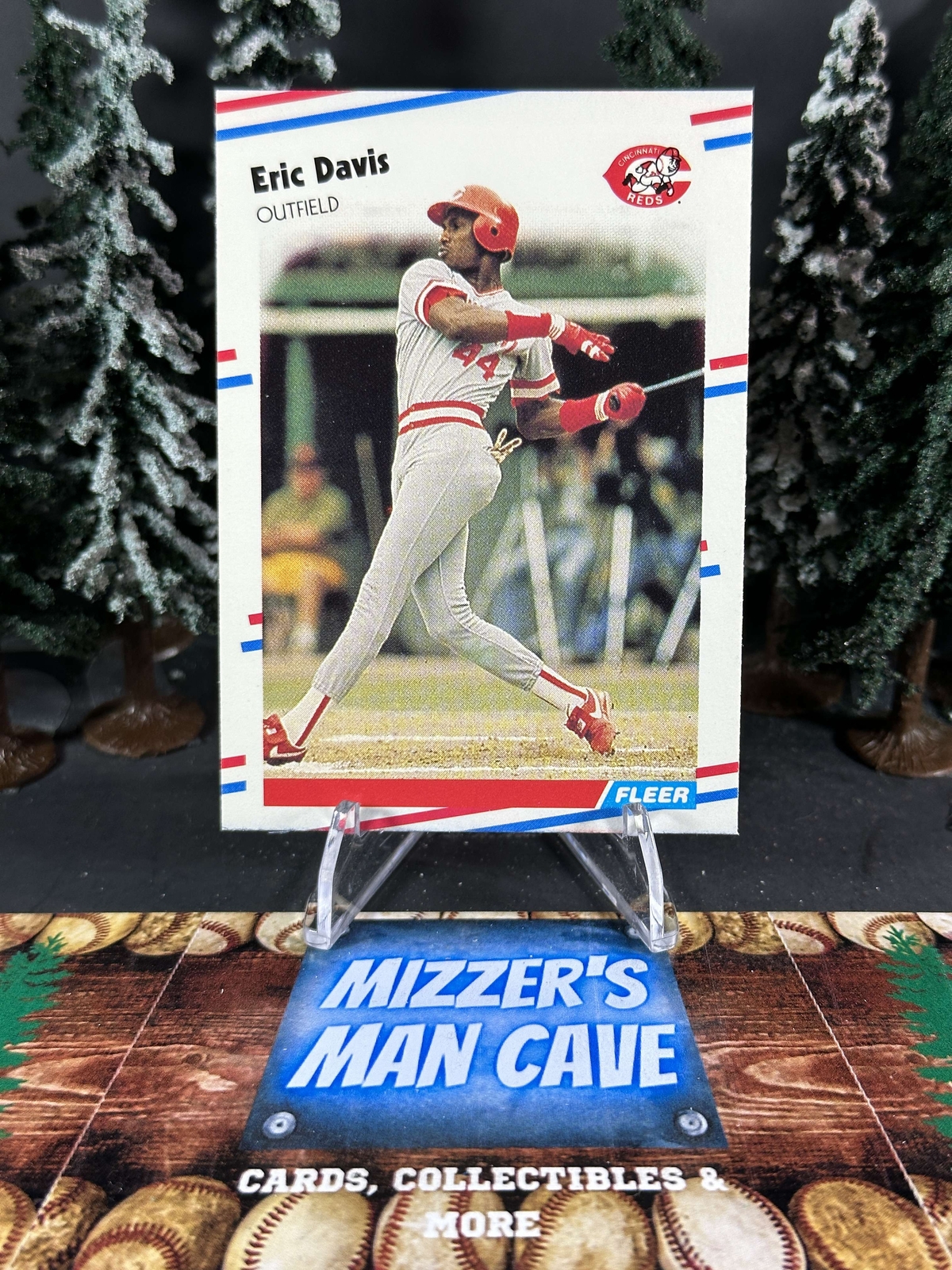 1988 Fleer Baseball Eric Davis Reds Base Card 231
