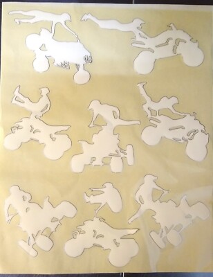 FX FACTORY EFFEX FREESTYLE MX ATV QUAD RACING DECAL GRAPHIC SHEET SET KIT WHITE