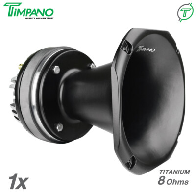 1x Timpano TPT-DH2000 PRO Titanium Driver with 2'' Aluminum Exit PRO Horn 450W