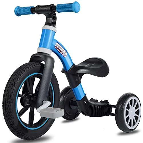 KRIDDO 3 in 1 Kids Tricycles for 2 3 Year Old 12 Inch Front Wheel