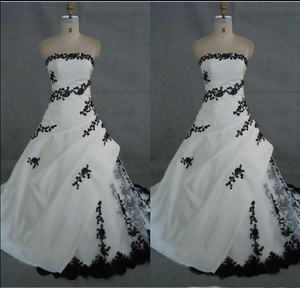 black and white vintage wedding dresses
