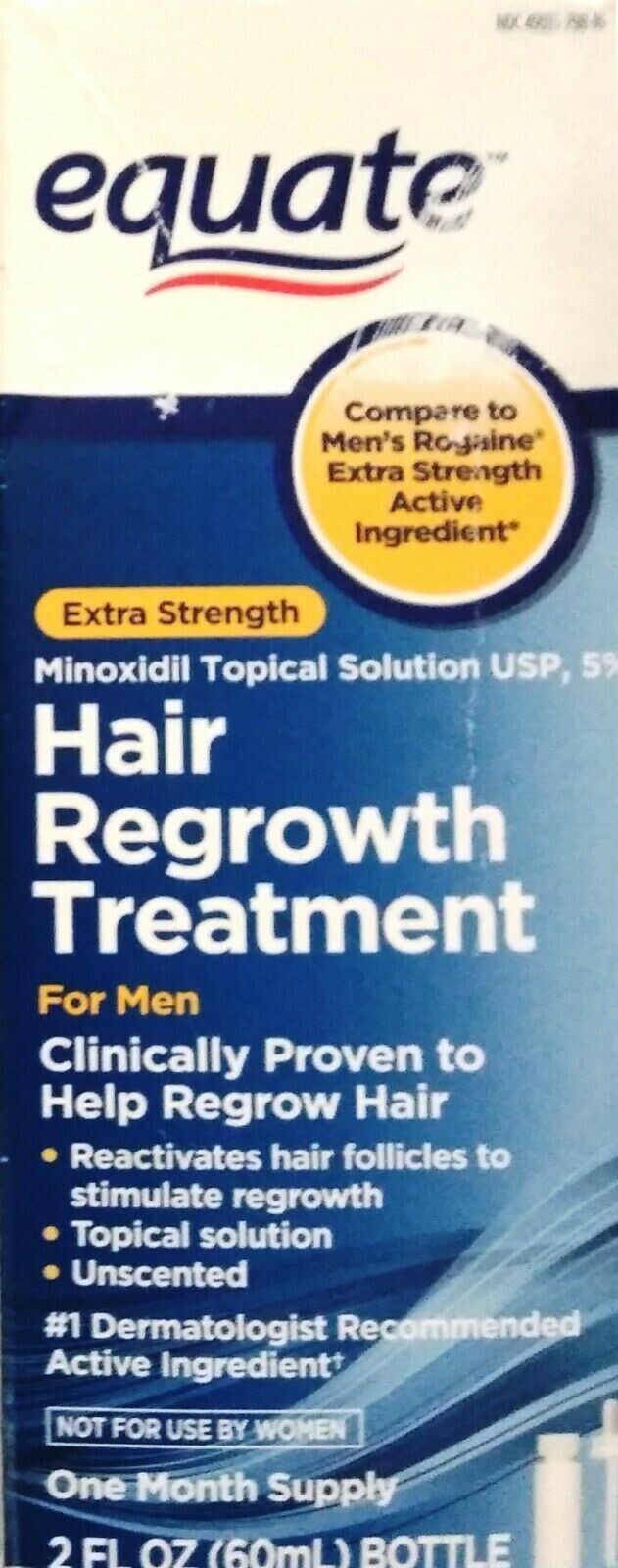 EQUATE EXTRA STRENGTH HAIR REGROWTH TREATMENT FOR MEN 2OZ exp8/24 one