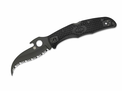 Spyderco Matriarch 2 VG-10 Black FRN Taschenmesser SpyderEdge Gezackt C12SBBK2W