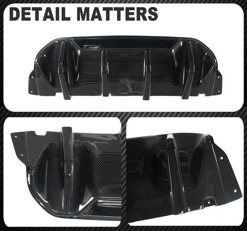 Carbon Heckdiffusor Diffusor Heckansatz Spoiler für BMW F90 M5 Hinten Stoßstange - Bild 13 von 13