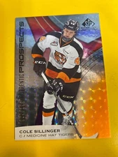 RS20498 2019-20 SP Game Used CHL Orange #34 Cole Sillinger ROOKIE #69/199
