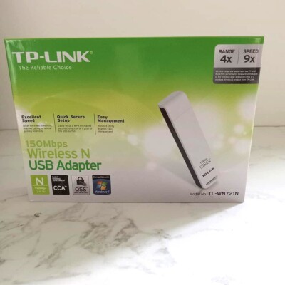 TP-LINK TL-WN721N 150MBPS HIGH GAIN WIRELESS N USB 2.0 ADAPTER New Unsealed