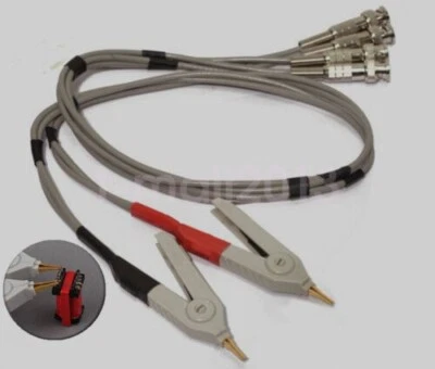 Kelvin Clip LCR Meter Test Leads Lead Alligator Clip With BNC Connector Cable