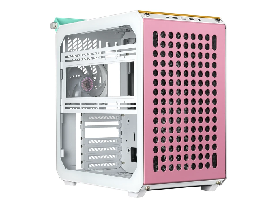 Cooler Master QUBE 500 Flatpack Macaron Small High Airflow Mid-Tower ATX Customi - Image 2 of 4