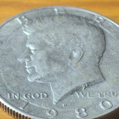 Rare Struck Through Error 1980 D Kennedy Half Dollar | eBay