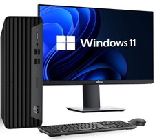 HP G6 Desktop PC Intel i5-10th 16GB Ram 512GB 1TB HDD 22in LED Wi-Fi Windows 11