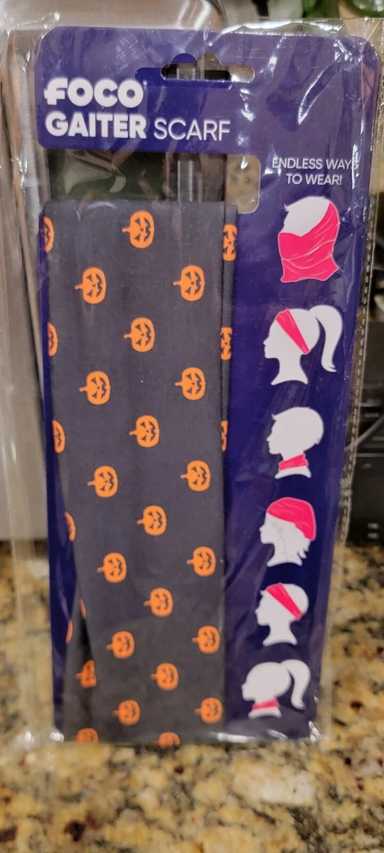FOCO Sealed Halloween Scarf Face Mask Gaiter Headband Costume NEW