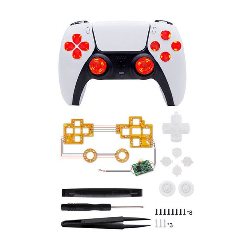 Lighting Thumbstick Button LED Ugrade DIY Kit For PS5 Controller with Rocker Cap - Picture 2 of 11