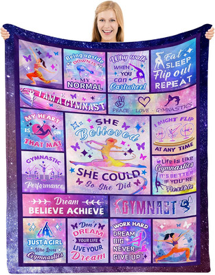 Gymnastics Gifts - Gymnastics Blanket - Gymnastics Gifts for Girls - Gymnastics 